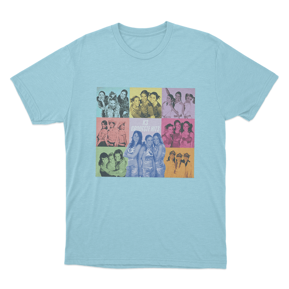 K3 Grootste Hits Unisex T Shirt Sky Blue K3 Grootste Hits Unisex T Shirt Sky Blue