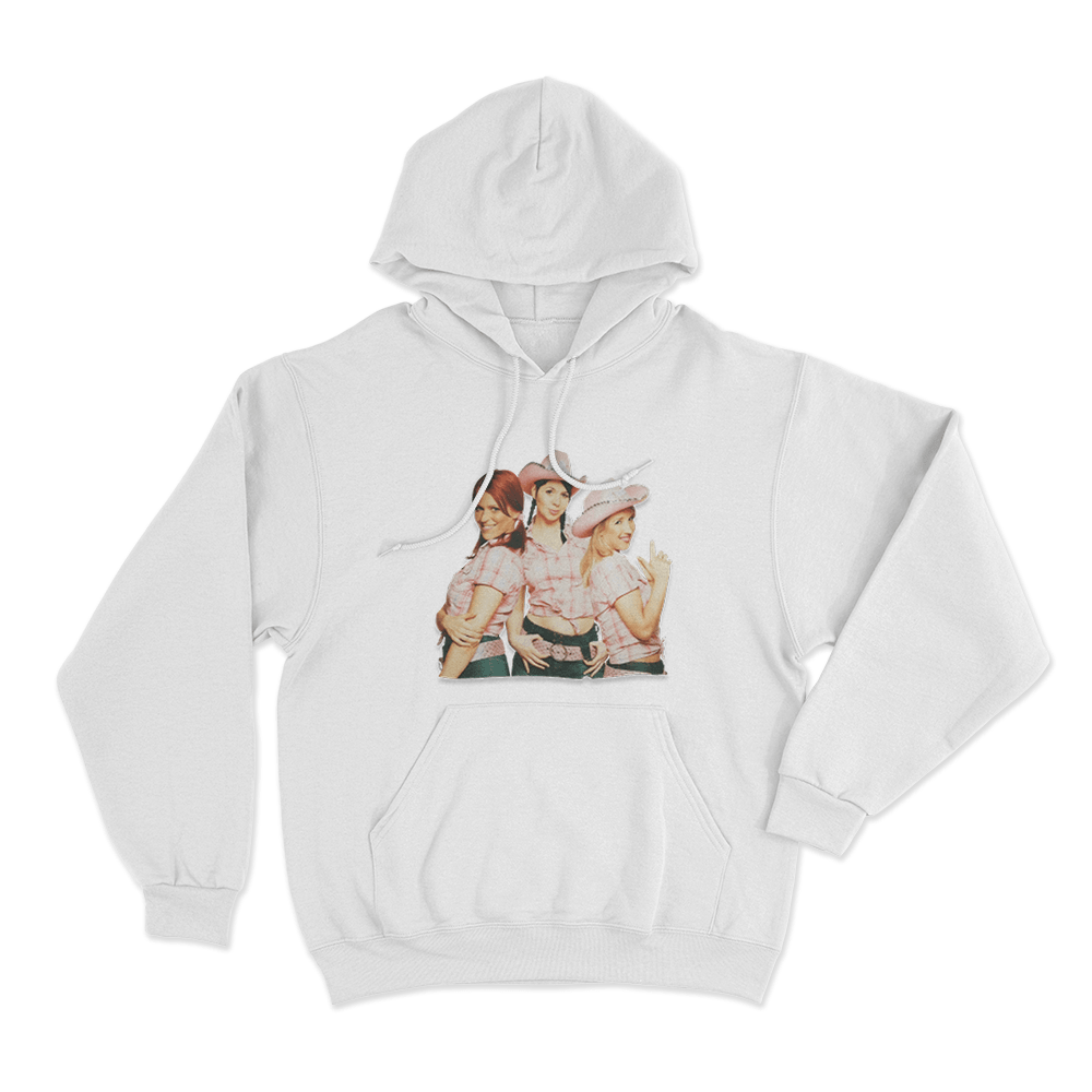 K3 Originals Cowgirl Style Unisex Hoodie White K3 Originals Cowgirl Style Unisex Hoodie White
