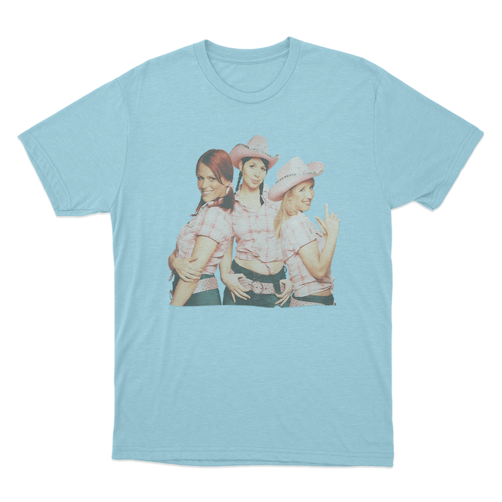 K3 Originals Cowgirl Style Unisex T Shirt Sky Blue K3 Originals Cowgirl Style Unisex T Shirt Sky Blue
