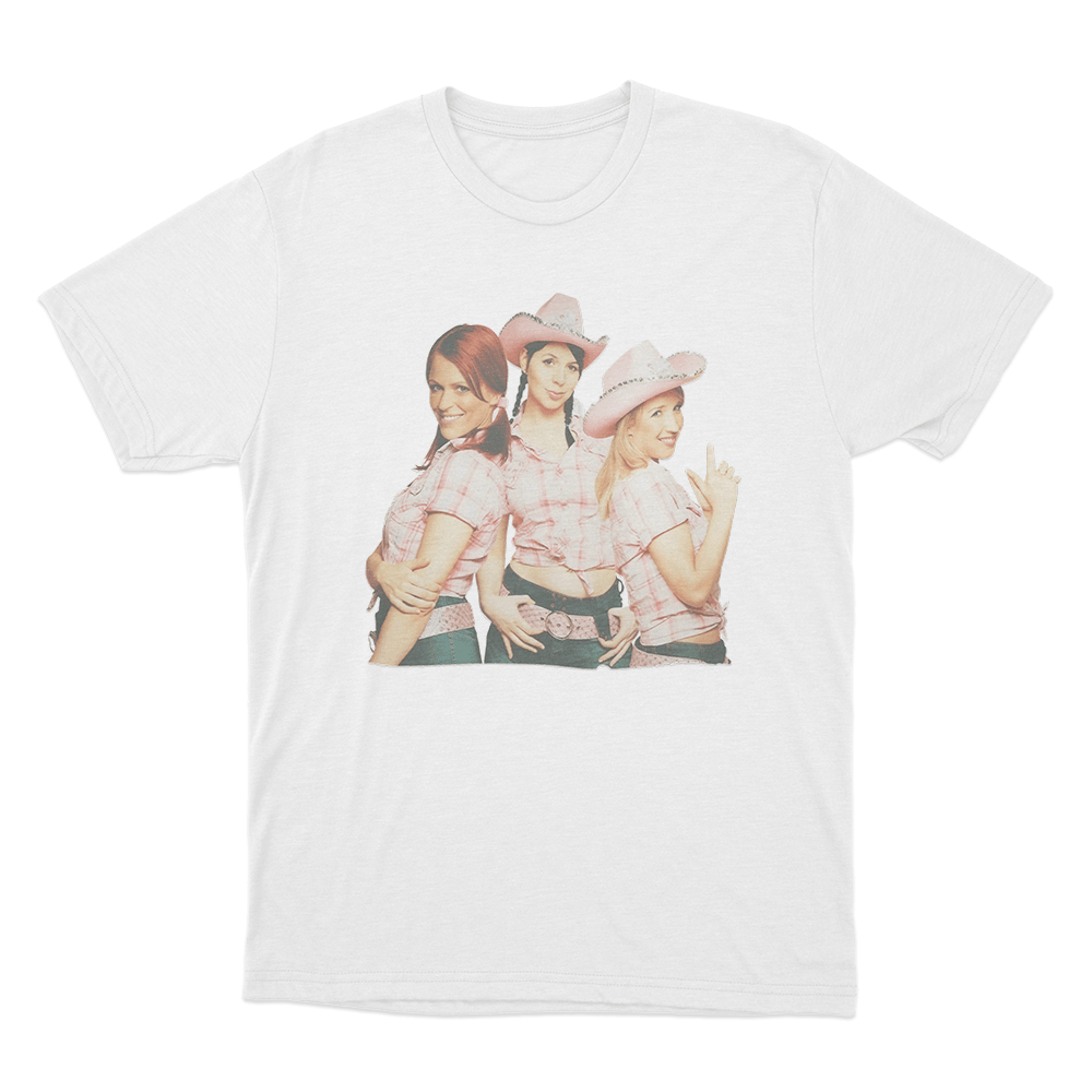 K3 Originals Cowgirl Style Unisex T Shirt White K3 Originals Cowgirl Style Unisex T Shirt White