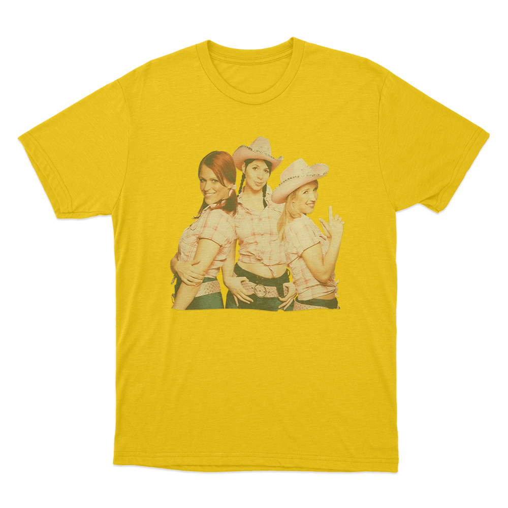 K3 Originals Cowgirl Style Unisex T Shirt Yellow K3 Originals Cowgirl Style Unisex T Shirt Yellow